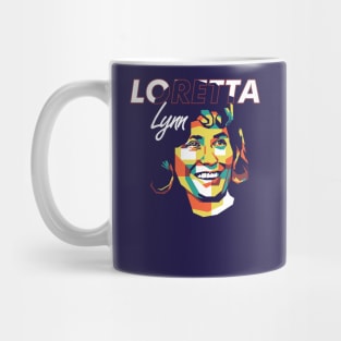 Tribute Loretta Lynn on WPAP Style Mug